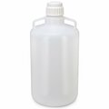 Globe Scientific Carboy, Round with Handles, PP, White PP Screwcap, 25 Liter, Molded Graduations, Autoclavable 7200025